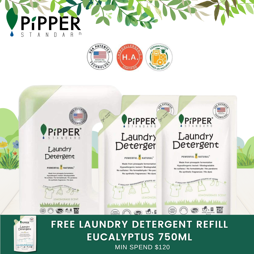 Pipper Standard Laundry Essential Kit [3in1 Pack]