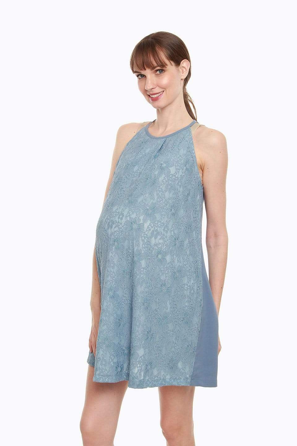 Spring Maternity's Cydney Maternity Dress Pigeon Blue Dresses