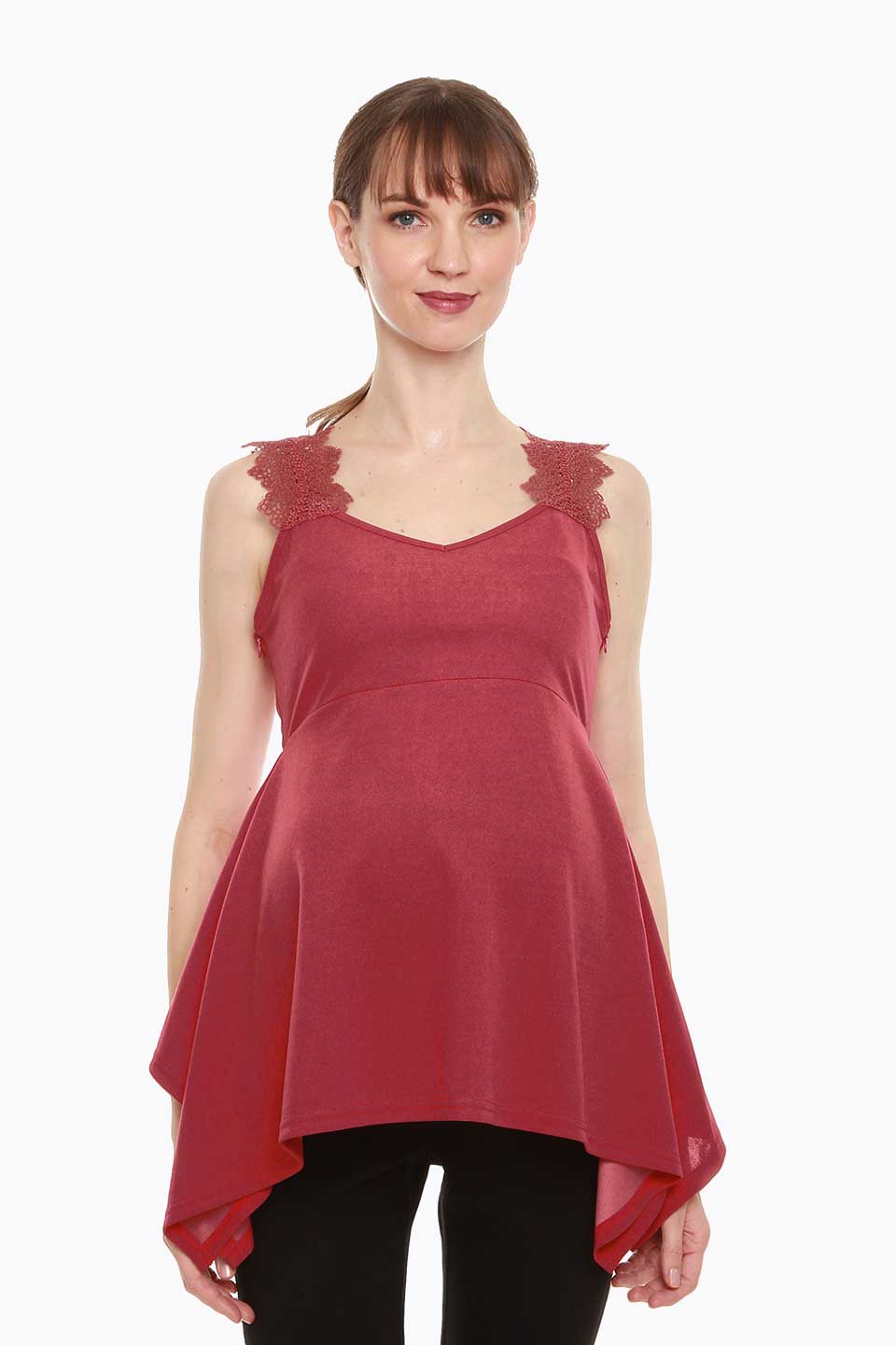 Corsica Nursing Top Red Maternity Tops Maternity Wear Tops Spring Maternity