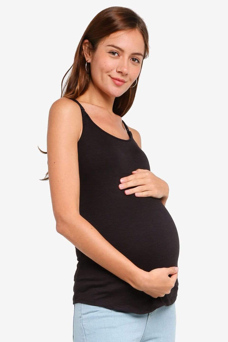 Madalene Nursing Top Camisole Black Maternity Intimates Maternity Wear Nursing & Maternity Camisole Spring Maternity