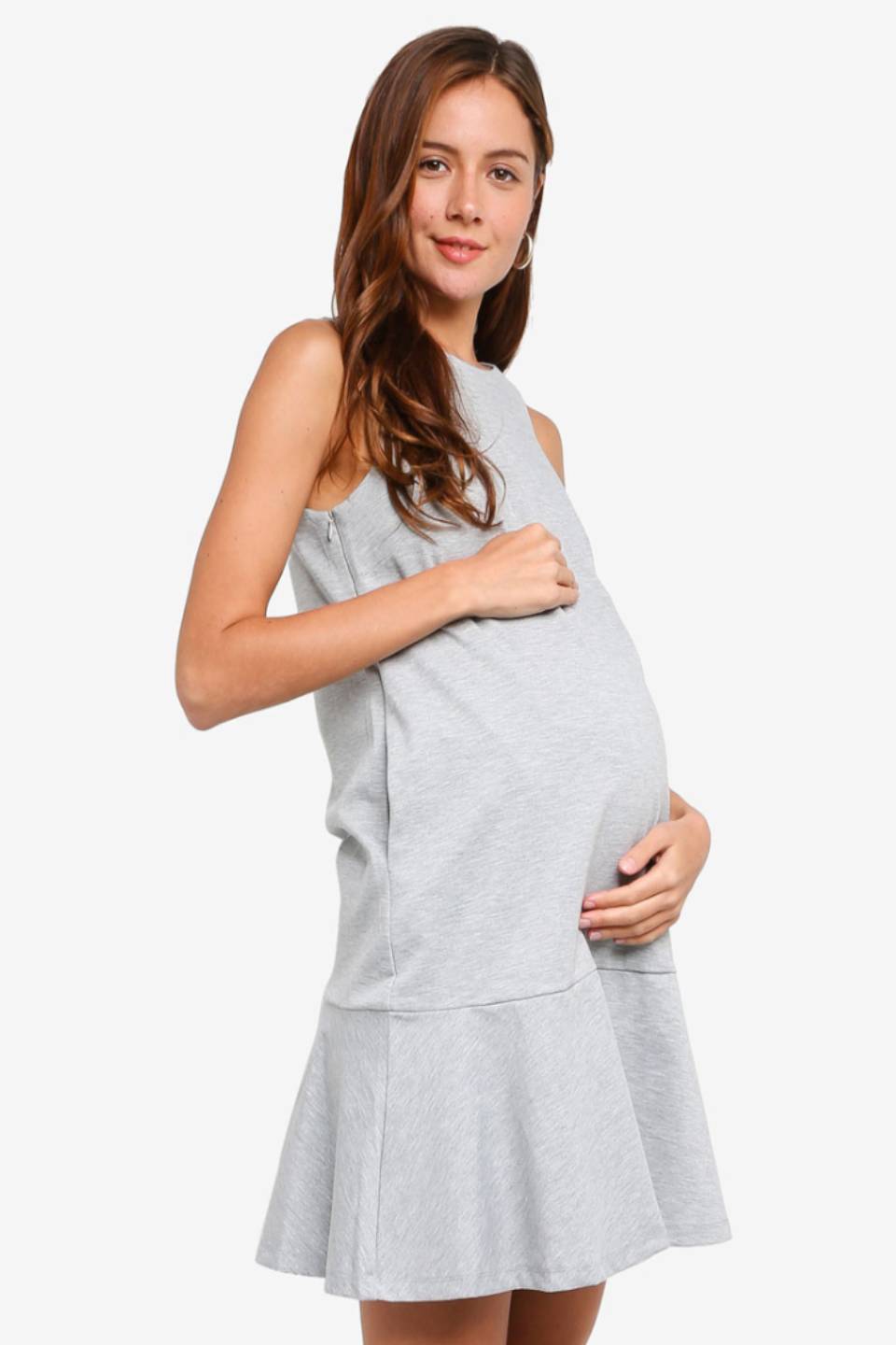 Spring Maternity's Cyra Dress Heather Grey Dresses
