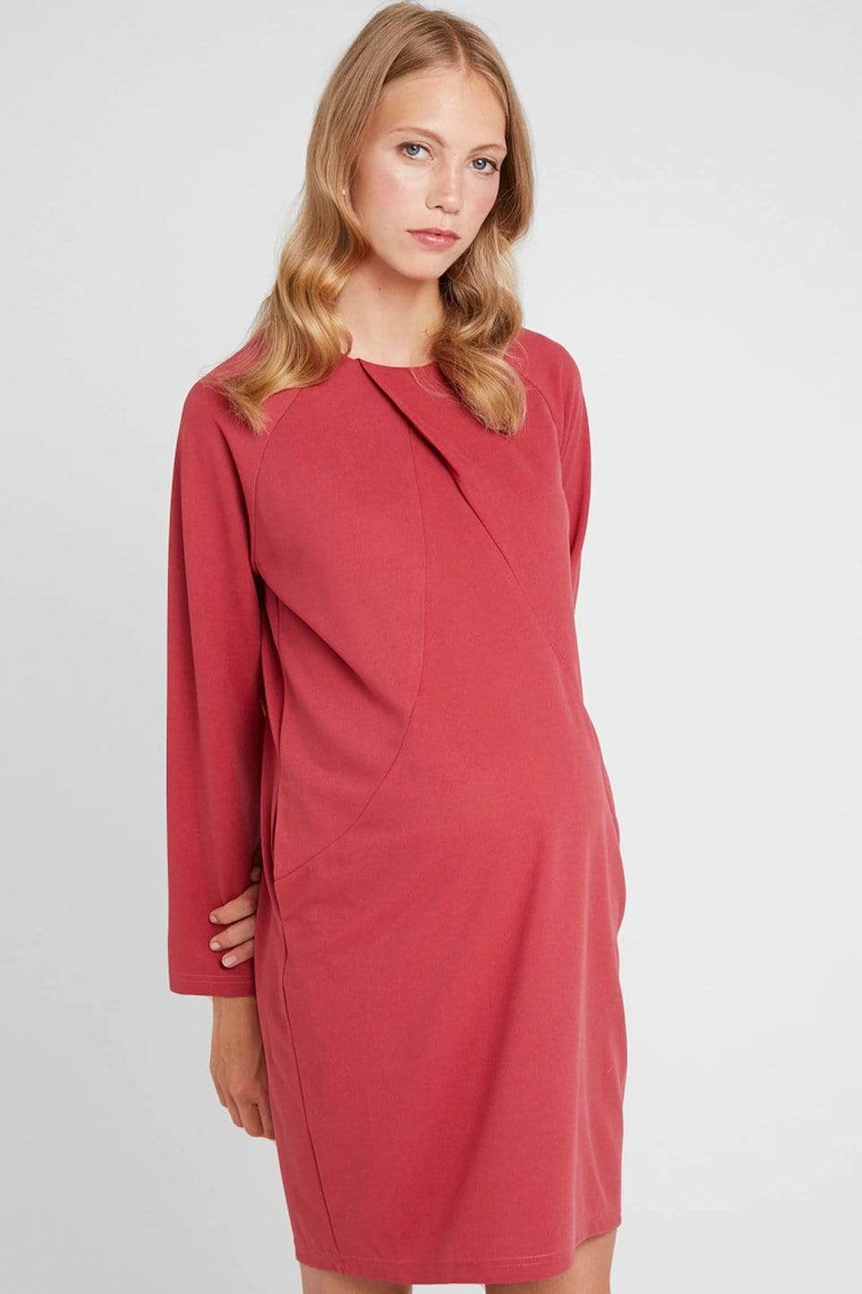 Spring Maternity Cyntherea Maternity Dress Red