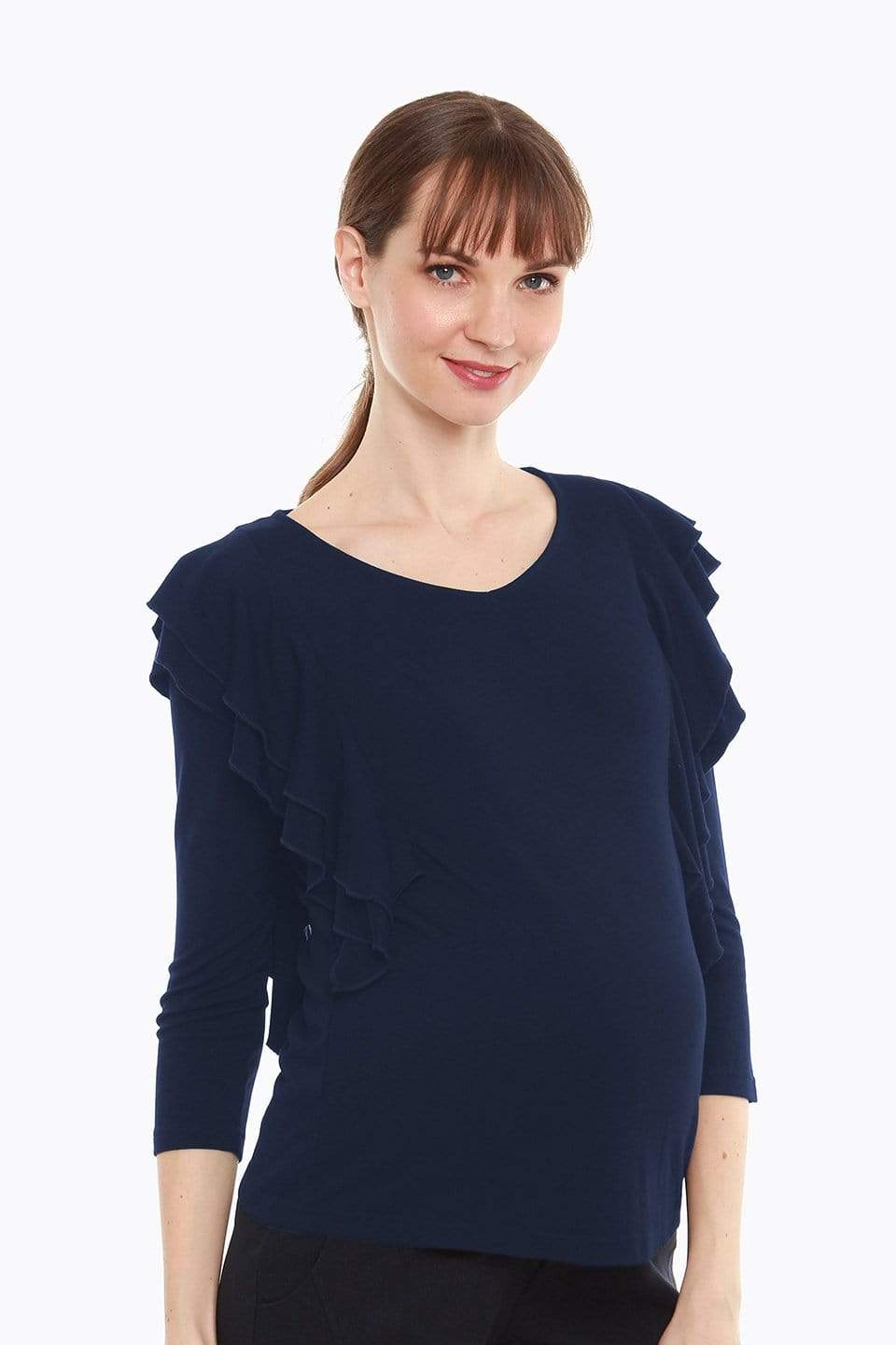 Dania Nursing Top Navy Indigo Maternity Tops Maternity Wear Tops Spring Maternity