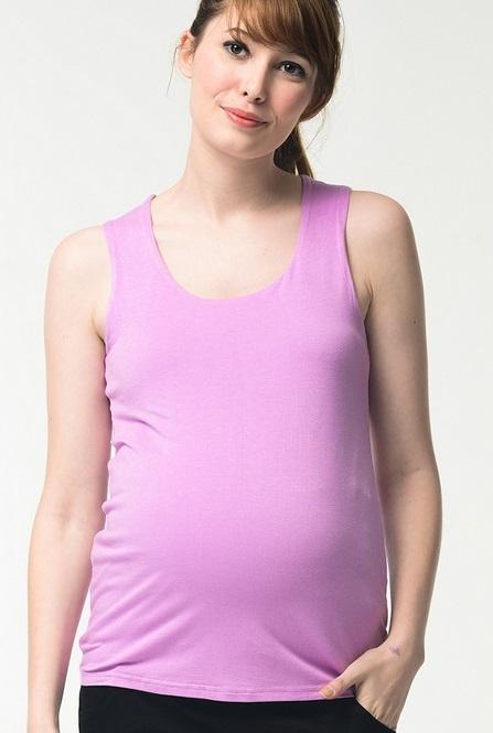 Patty Bamboo Cotton Tank Maternity Top Violet Maternity Tops Maternity Wear Tops Spring Maternity