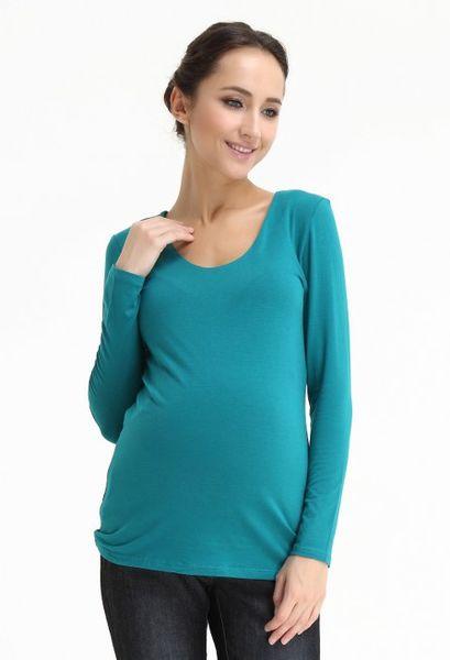 Longsleeves Vera V Neck Nurs Nursing Top Emerald Maternity Tops Maternity Wear Tops Spring Maternity