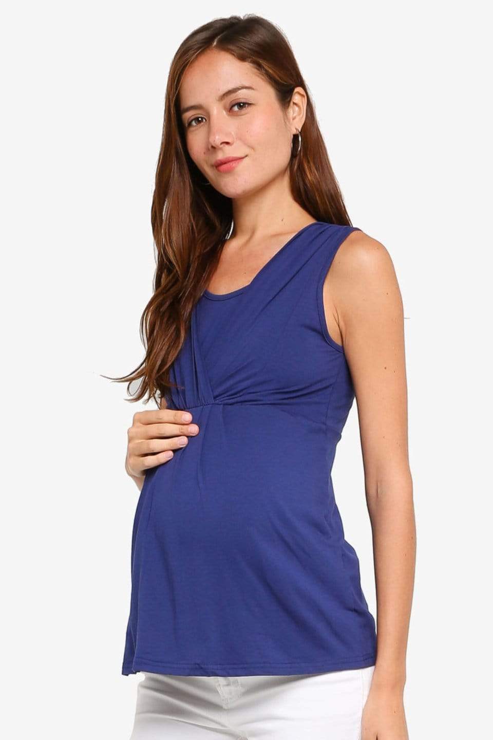 Alexandra Empire Nursing Top Navy Nursing Top Maternity Wear