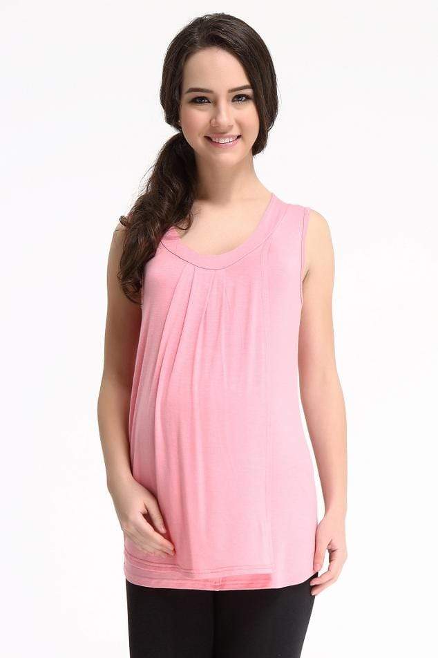 Ada Drape Tunic Nursing Top Strawberry Nursing Top Maternity Wear