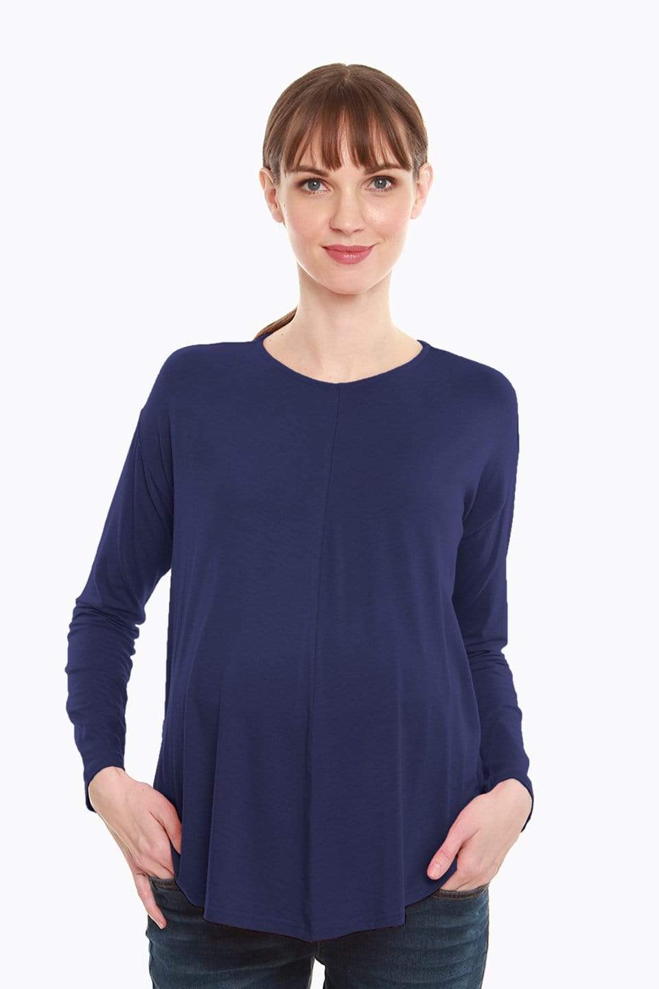 Dara Tee Navy Maternity Tops Maternity Wear Tops Spring Maternity