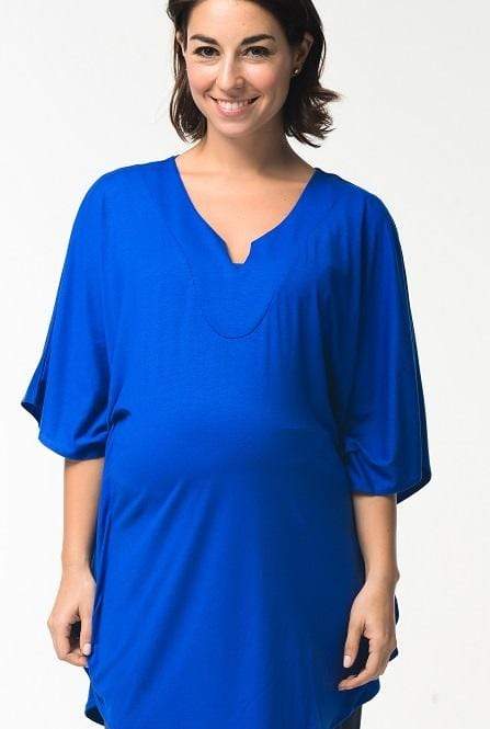 Madeira Y-Neck Maternity Top Ryl Maternity Tops Maternity Wear Tops Spring Maternity