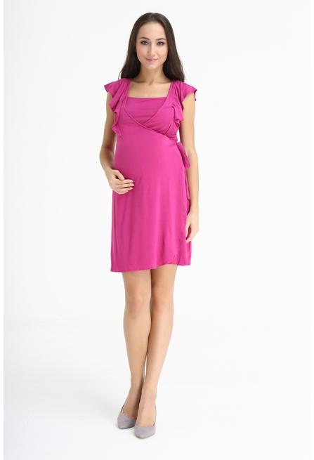 Spring Maternity's Cherilyn Dress Plum Dresses