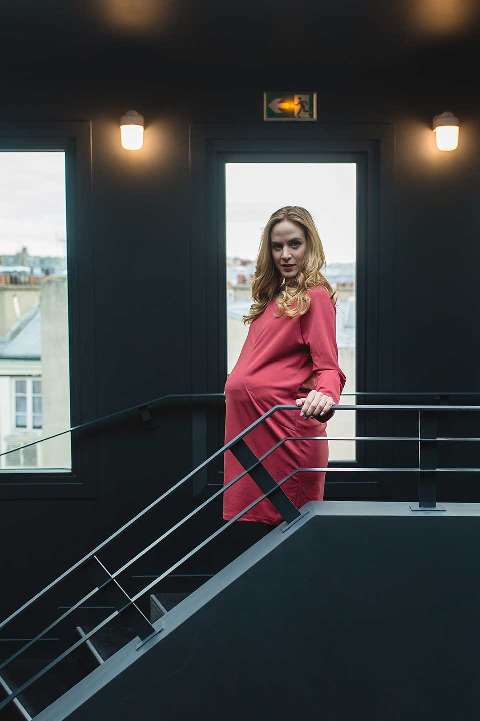Spring Maternity Cyntherea Maternity Dress Red