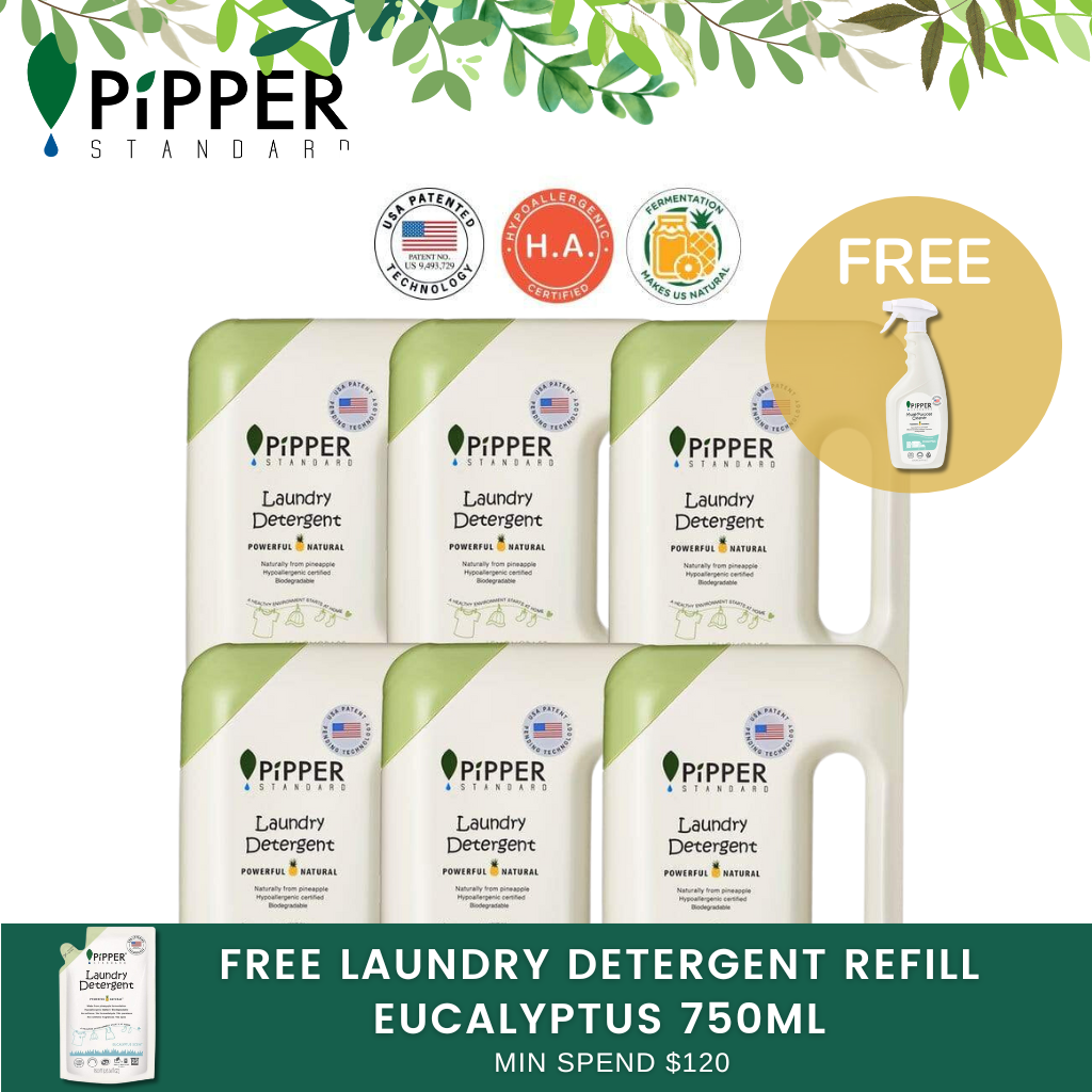 Pipper Standard Laundry Detergent 900ml X 6 [carton]
