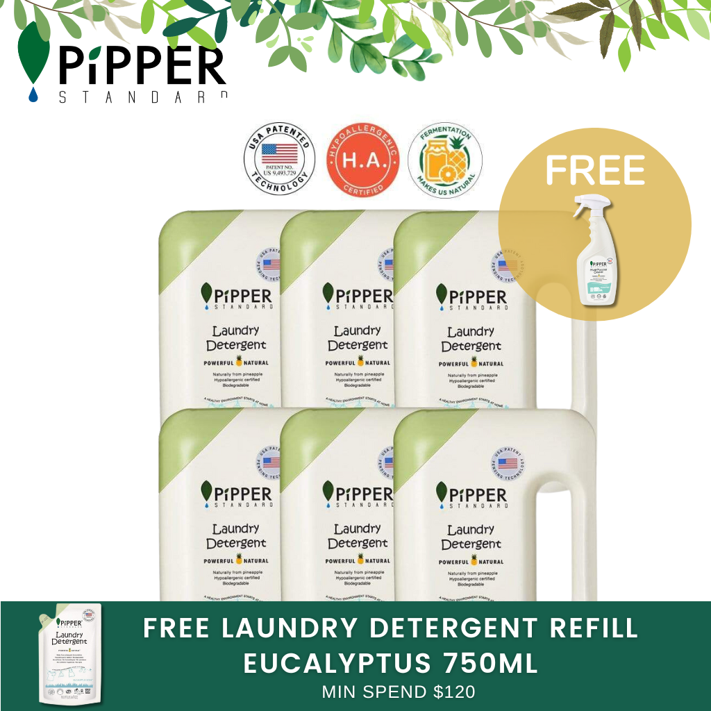 Pipper Standard Laundry Detergent 900ml X 6 [carton]