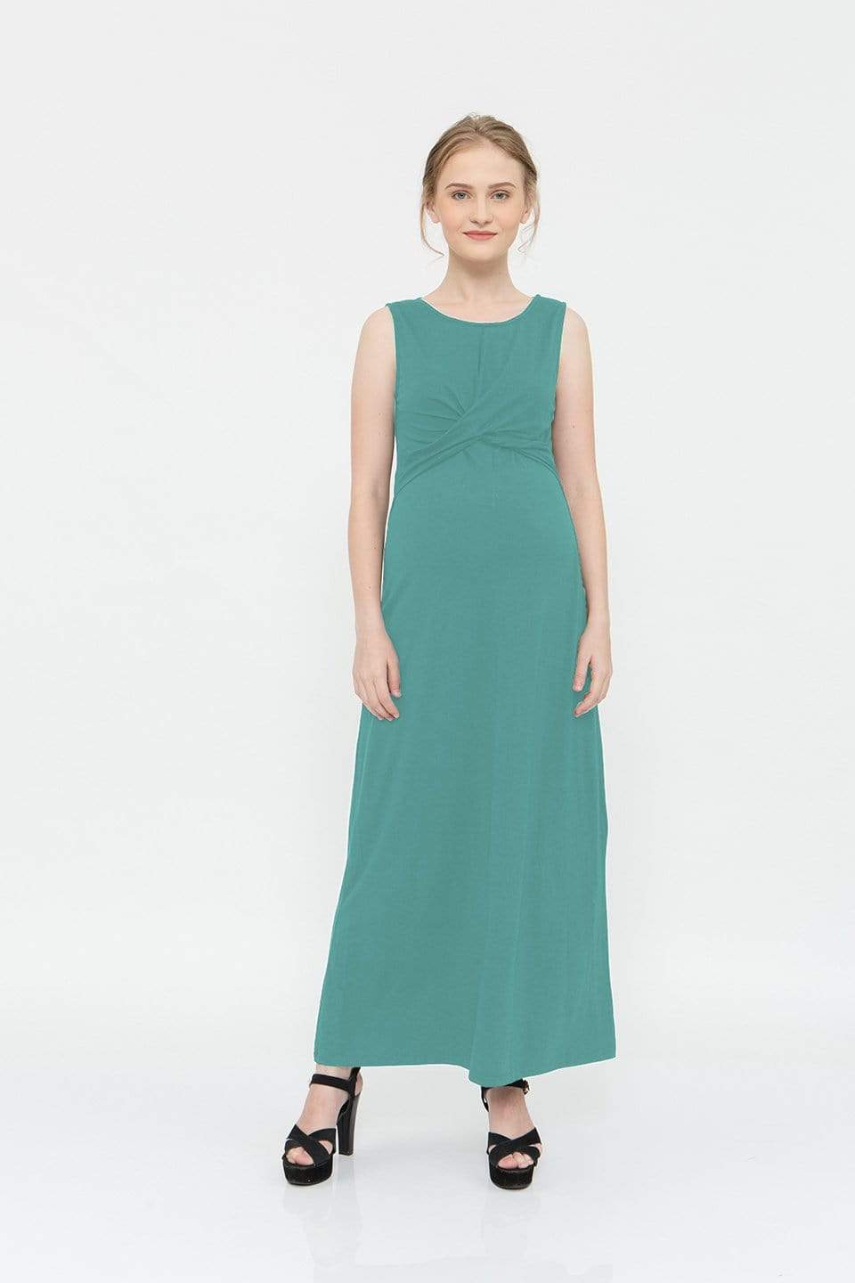 Spring Maternity's Chiyo Nursing Sleeveless Nursing Dress Meadow Dresses
