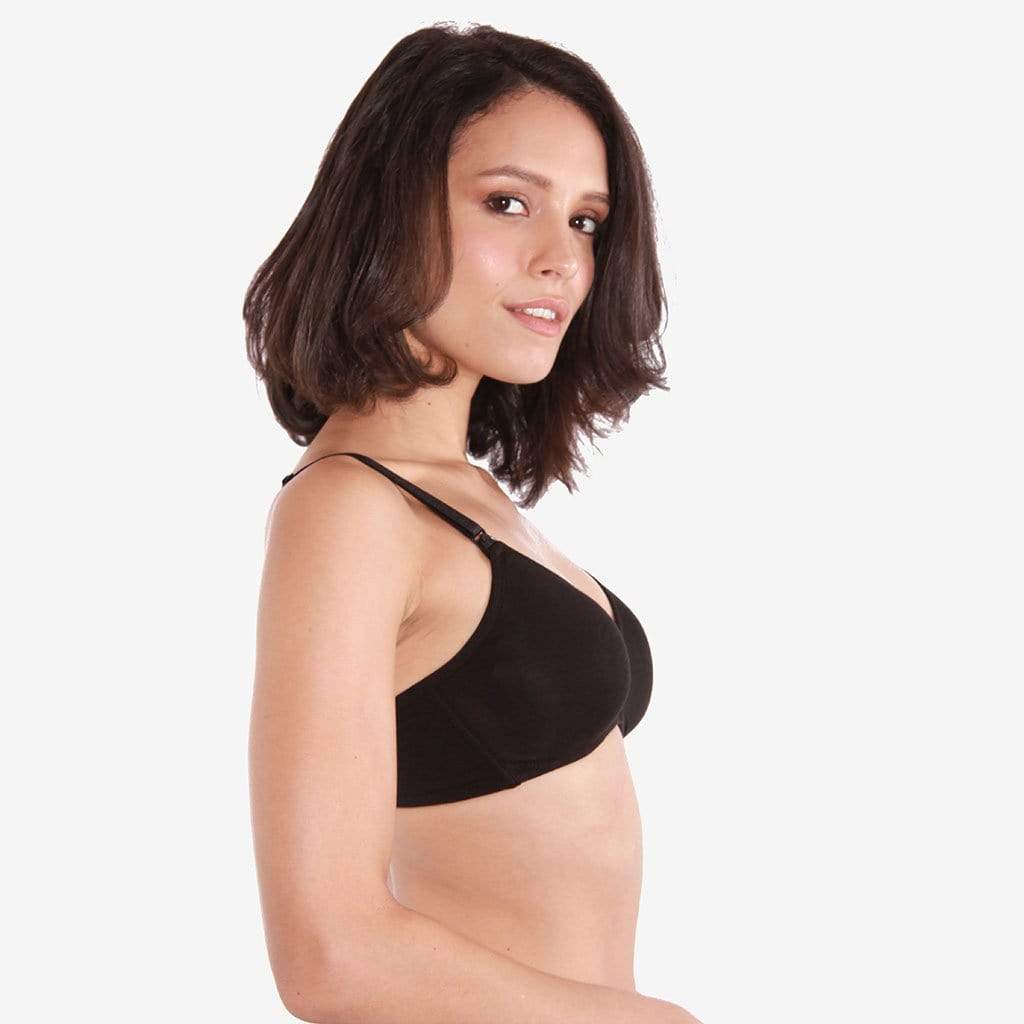 Macy Bamboo Black Nursing Bra