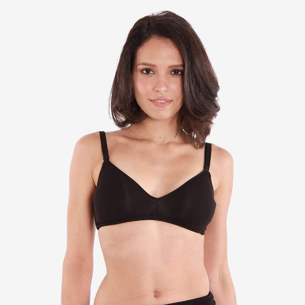 Macy Bamboo Black Nursing Bra