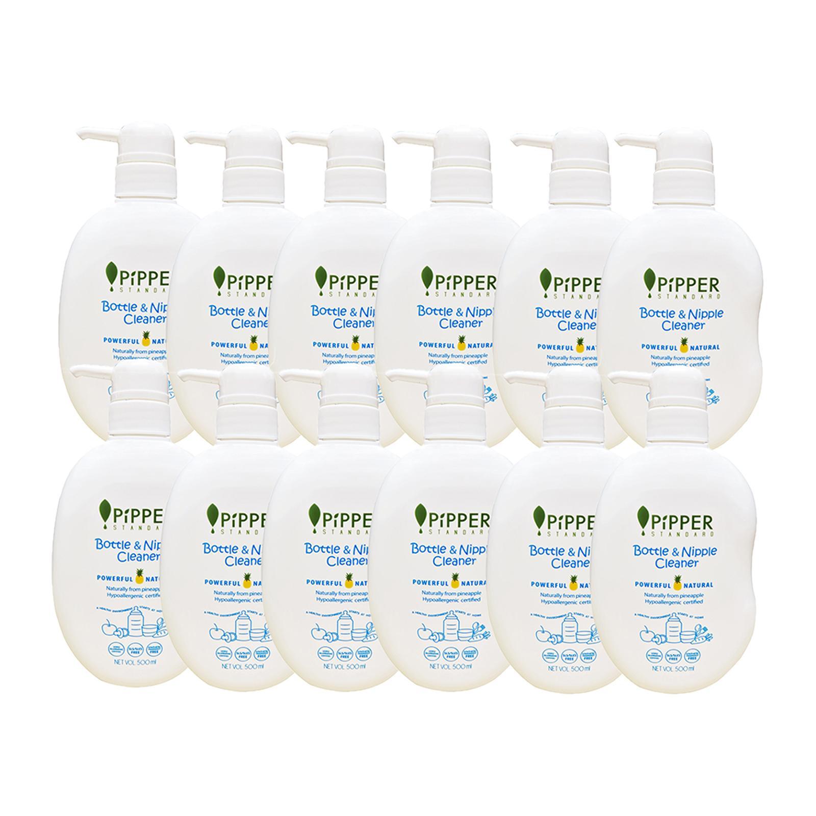 Pipper Standard Bottle & Nipple Cleaner 500ml X 12 [carton]