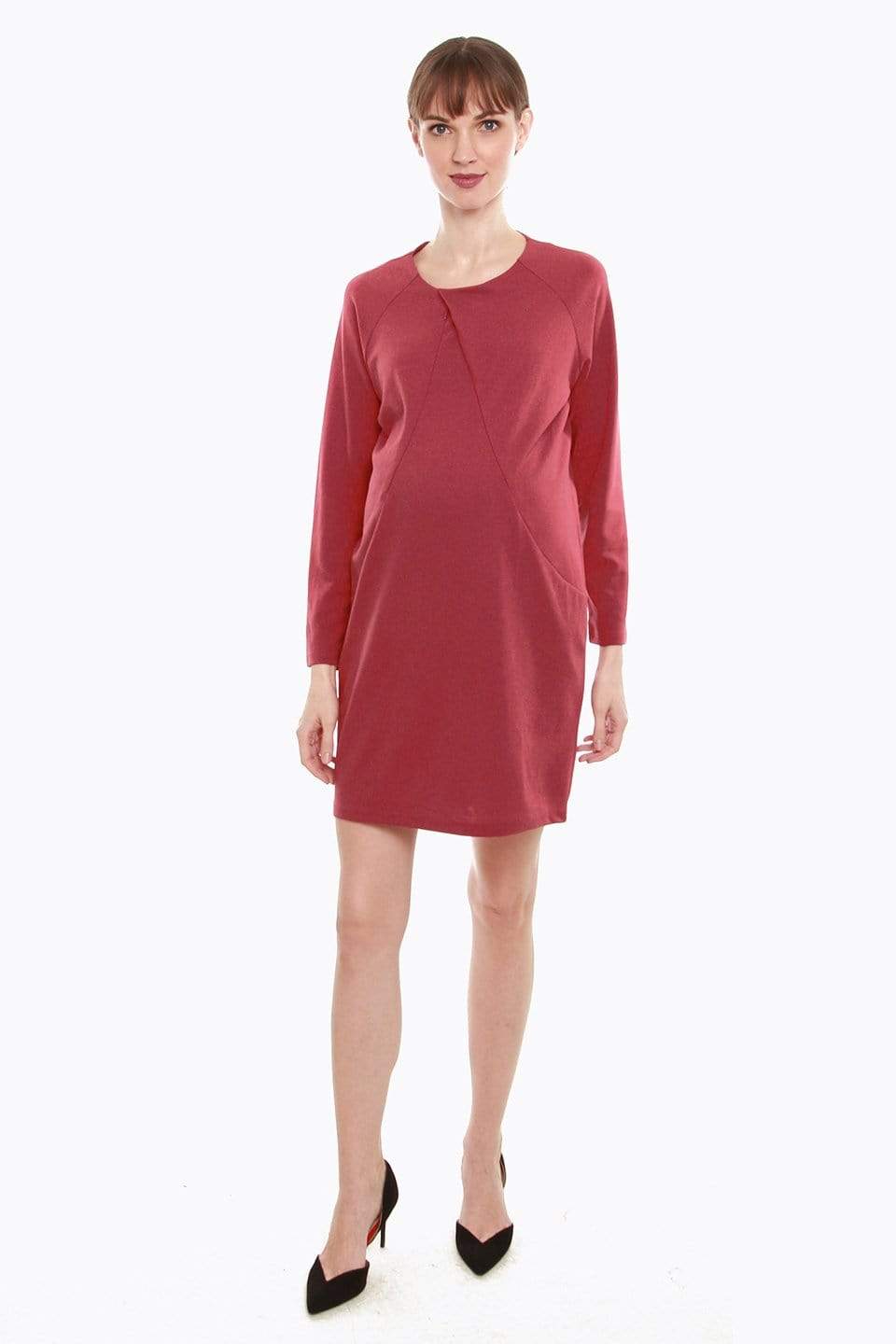 Spring Maternity Cyntherea Maternity Dress Red