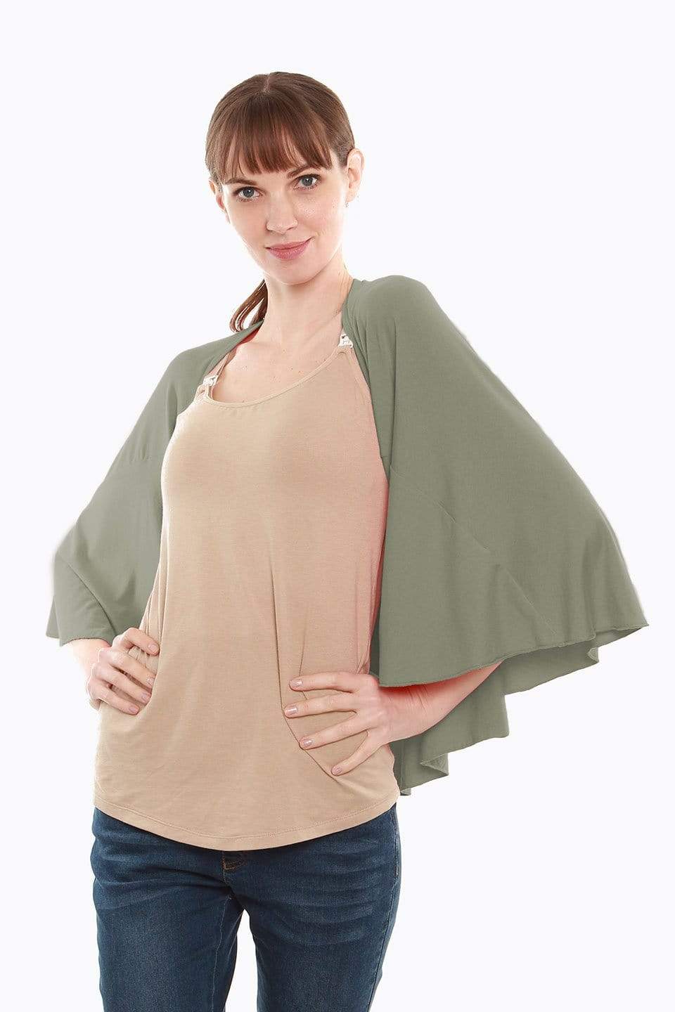 Spring Maternity Bambi Cape Olive Green