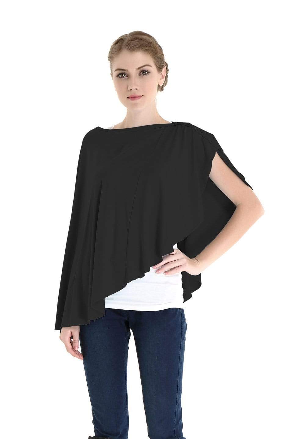 Spring Maternity Bambi Nursing Cape Black