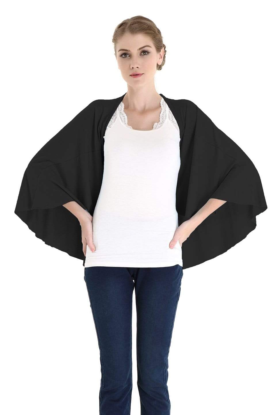 Spring Maternity Bambi Nursing Cape Black