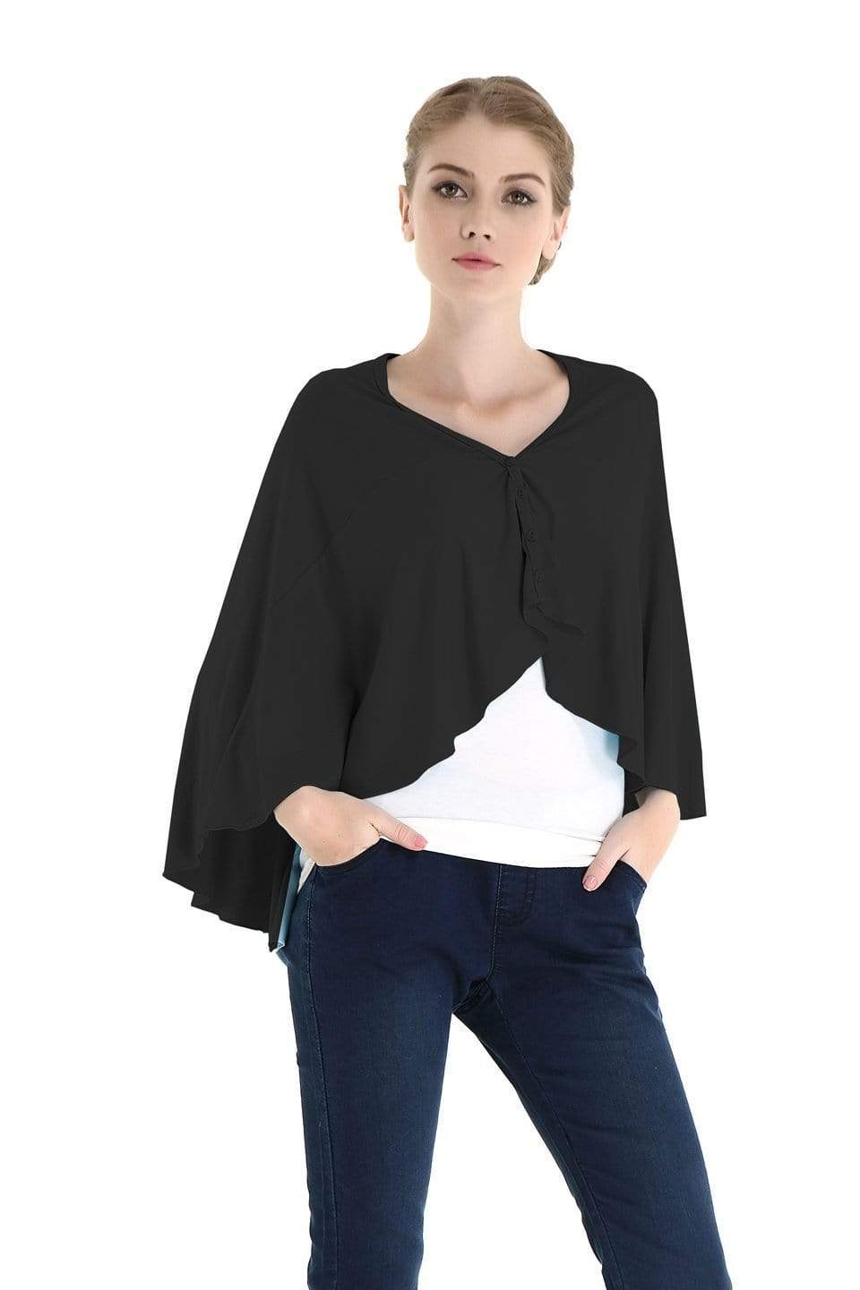 Spring Maternity Bambi Nursing Cape Black