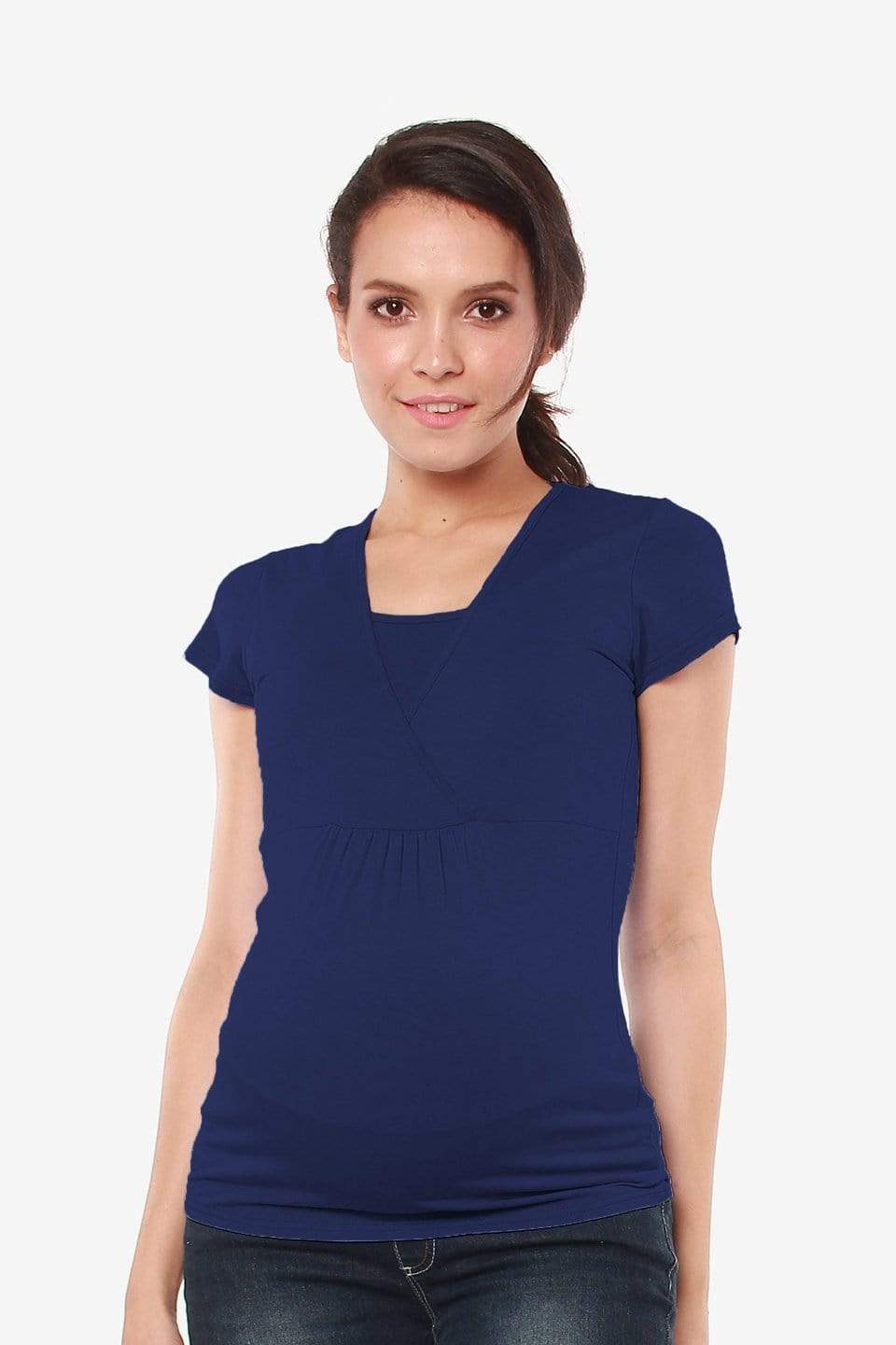 Adeline Nursing Top Navy